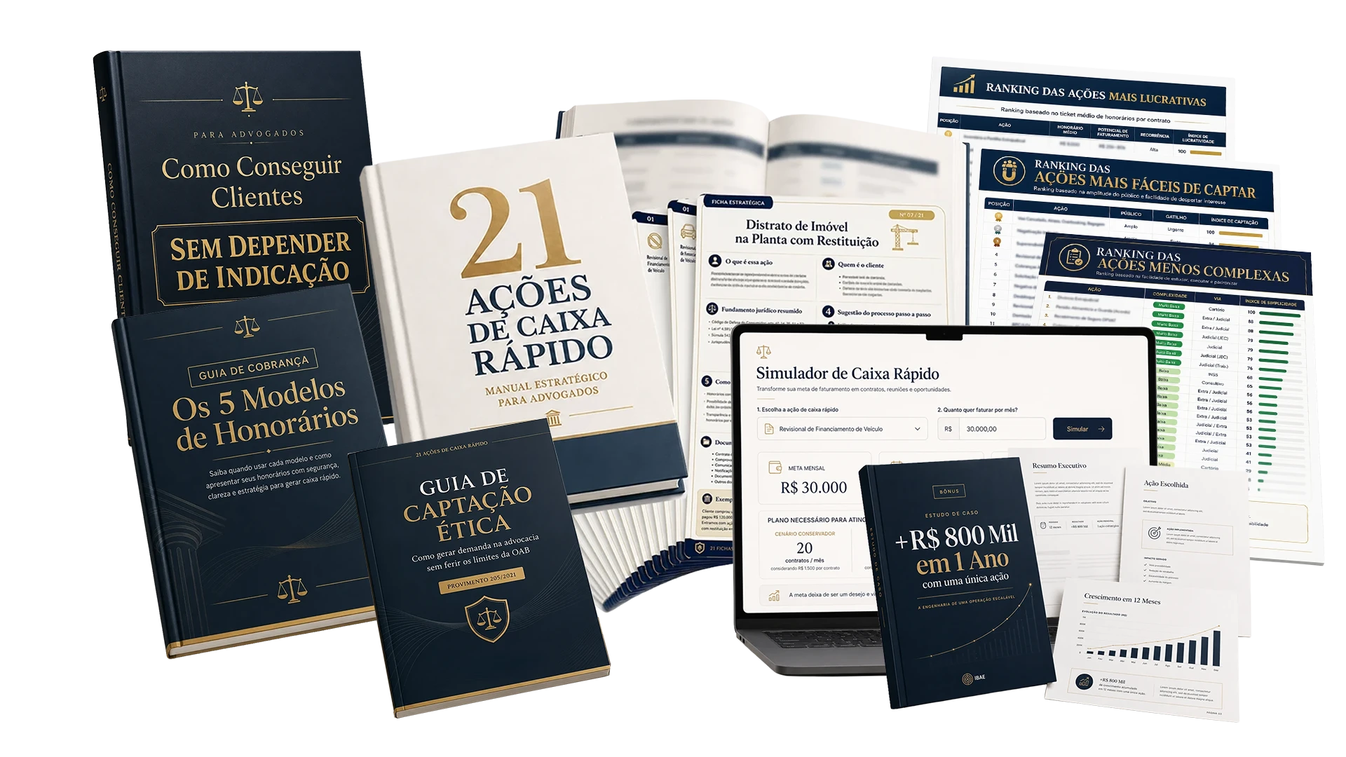 Mockup da Oferta: Manual 21 Ações + Bônus